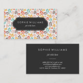 Buntes botanisches Blatt Visitenkarte (Vorne/Hinten)