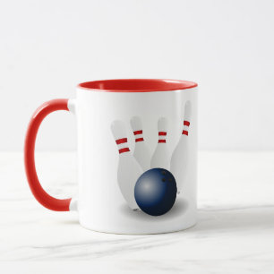 Buntes Bowling-Game-Team-Sport-Strike feiern Tasse