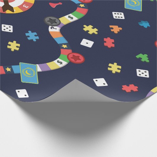 Buntes Brettspiel-Muster-Packpapier Geschenkpapier (Ecke)
