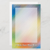 Buntes Briefpapier (Vorne/Hinten)