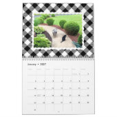 Buntes Büffel-Plaid-Foto Kalender (Jan 2027)