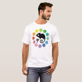 Buntes Chamäleon T-Shirt (Vorne ganz)