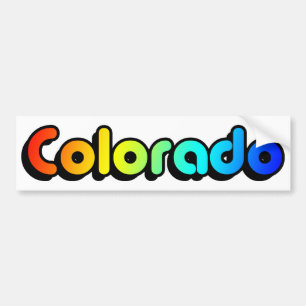 buntes Colorado. v2. Autoaufkleber