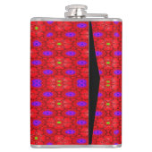 Buntes cooles Muster Flachmann (Rückseite)