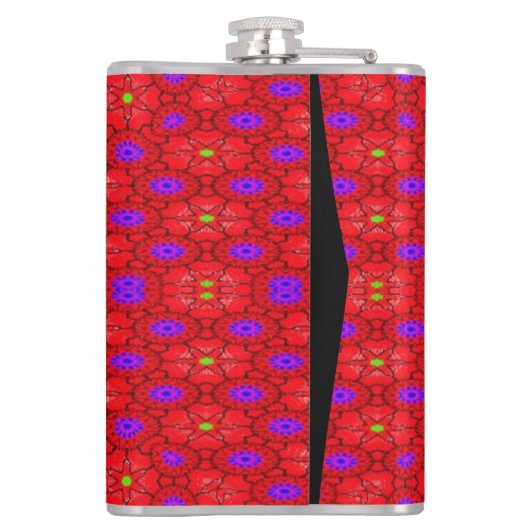 Buntes cooles Muster Flachmann (Rückseite)