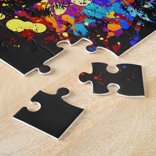 Buntes Corgi-Porträt Puzzle (Seite)