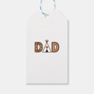 Buntes Dad-Tipi-Buchstaben-Shirt-Design_1 Geschenkanhänger