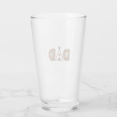Buntes Dad-Tipi-Buchstaben-Shirt-Design_1 Glas (Rückseite)