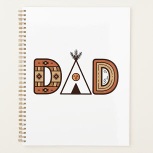 Buntes Dad-Tipi-Buchstaben-Shirt-Design_1 Planer