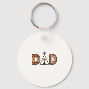 Buntes Dad-Tipi-Buchstaben-Shirt-Design_1 Schlüsselanhänger