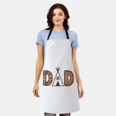 Buntes Dad-Tipi-Buchstaben-Shirt-Design_1 Schürze (Getragen)