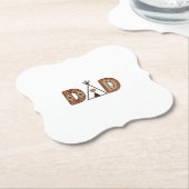 Buntes Dad-Tipi-Buchstaben-Shirt-Design_1 Untersetzer (angewinkelt)