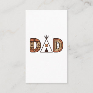 Buntes Dad-Tipi-Buchstaben-Shirt-Design_1 Visitenkarte