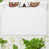 Buntes Dad-Tipi-Lettering-Shirt-Design_1 Geschirrtuch (Gefaltet)