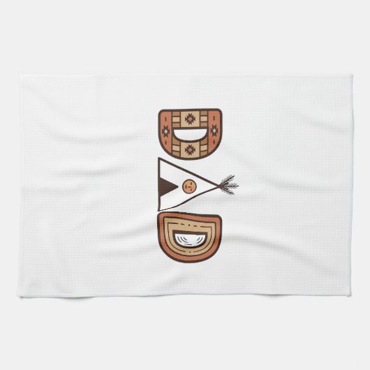 Buntes Dad-Tipi-Lettering-Shirt-Design_1 Geschirrtuch (Horizontal)