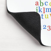 Buntes das Alphabet-Oberleder der Kinder + Klein Mousepad (Ecke)