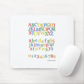 Buntes das Alphabet-Oberleder der Kinder + Klein Mousepad (Mit Mouse)