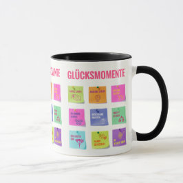 Buntes Design mit Glücksmomenten Tasse