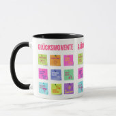 Buntes Design mit Glücksmomenten Tasse (Links)
