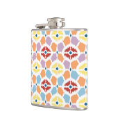 Buntes Diamanten ikat geometrisch Flachmann (Links)
