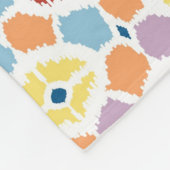 Buntes Diamanten ikat geometrisch Fleecedecke (Ecke)