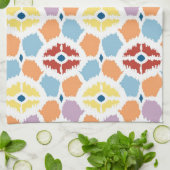 Buntes Diamanten ikat geometrisch Handtuch (Gefaltet)