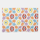 Buntes Diamanten ikat geometrisch Handtuch (Horizontal)
