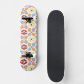 Buntes Diamanten ikat geometrisch Skateboard (Vorderseite)