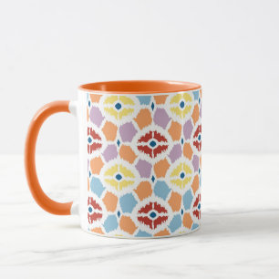 Buntes Diamanten ikat geometrisch Tasse