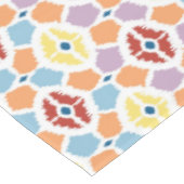 Buntes Diamanten ikat geometrisch Tischdecke (Schrägansicht)
