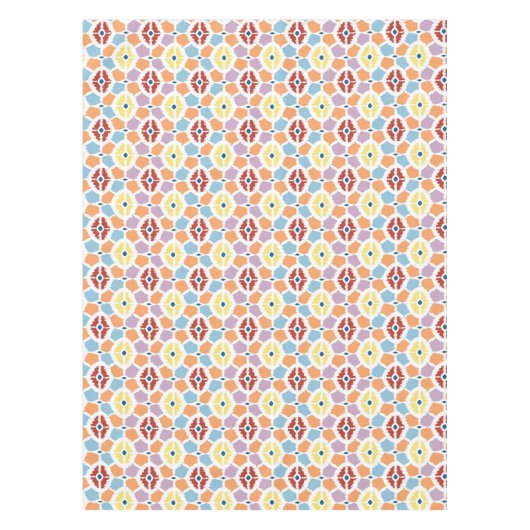 Buntes Diamanten ikat geometrisch Tischdecke (Vorderseite)