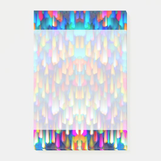 Buntes digitales Kunstspritzen der Anmerkungen Post-it Klebezettel (Vorderseite)