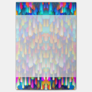 Buntes digitales Kunstspritzen der Anmerkungen Post-it Klebezettel