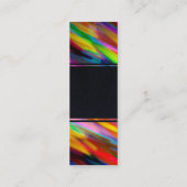 Buntes digitales Kunstspritzen der Mini Visitenkarte (Rückseite)