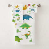 Buntes Dinosaurier-Bad-Tuch-Set Badhandtuch Set (Insitu)