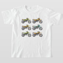Buntes Dirt Bikes Kollektion T-Shirt