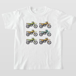 Buntes Dirt Bikes Kollektion T-Shirt