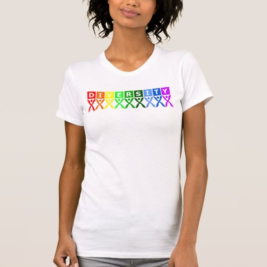 Buntes Diversity-Symbol T-Shirt (Vorderseite)
