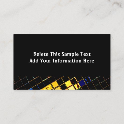 Buntes DJ Visitenkarte (Rückseite)