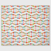 Buntes DNS-Strukturmuster Geschenkpapier (Flach)