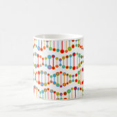 Buntes DNS-Strukturmuster Kaffeetasse (Mittel)