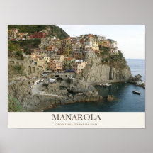 Buntes Dorf Manarola über dem ligurischen Meer