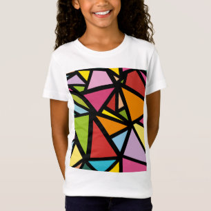 Buntes Dreiecke-Muster 3 T-Shirt