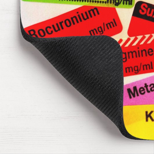 Buntes Drogenaufkleber mousepad (Ecke)