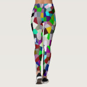 Buntes Durcheinander Leggings (Rückseite)