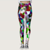 Buntes Durcheinander Leggings (Vorderseite)