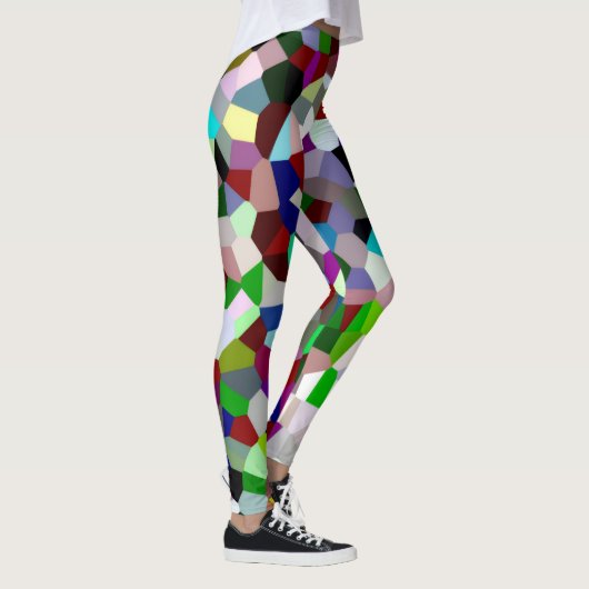 Buntes Durcheinander Leggings (Rechts)