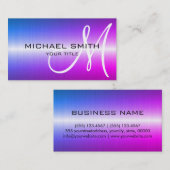 Buntes Edelstahlmetall Visitenkarte (Vorne/Hinten)