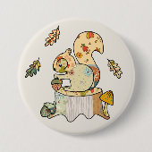 Buntes Eichhörnchen Button (Vorderseite)