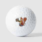 Buntes Eichhörnchen Golfball (Vorderseite)